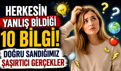 Herkesin Yanlış Bildiği 10 Bilgi! Doğru Sandığımız Şaşırtıcı Gerçekler