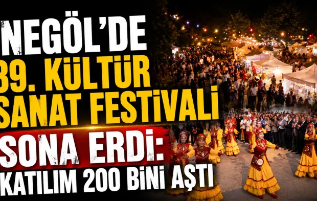 İnegöl’de 39. Kültür Sanat Festivali sona erdi: Katılım 200 bini aştı