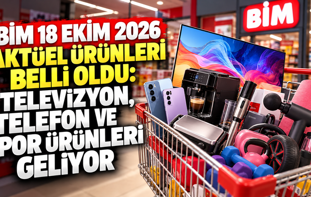 BİM 18 Ekim 2026 aktüel ürünleri belli oldu: Televizyon, telefon ve spor ürünleri geliyor