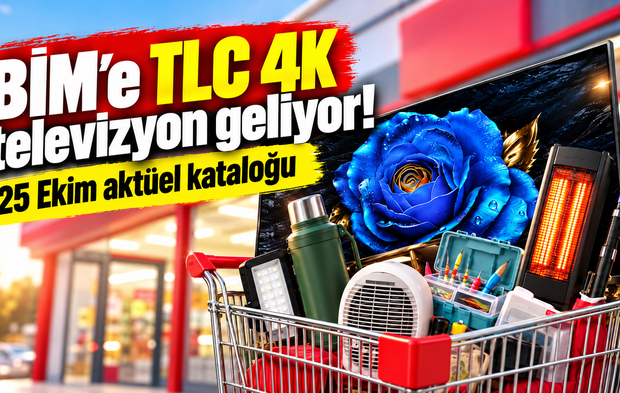 BİM'e TLC 4K televizyon geliyor! 25 Ekim aktüel kataloğu