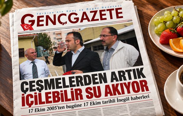 İNEGÖL'DE ÇEŞMELERDEN ARTIK İÇİLEBİLİR SU AKIYOR