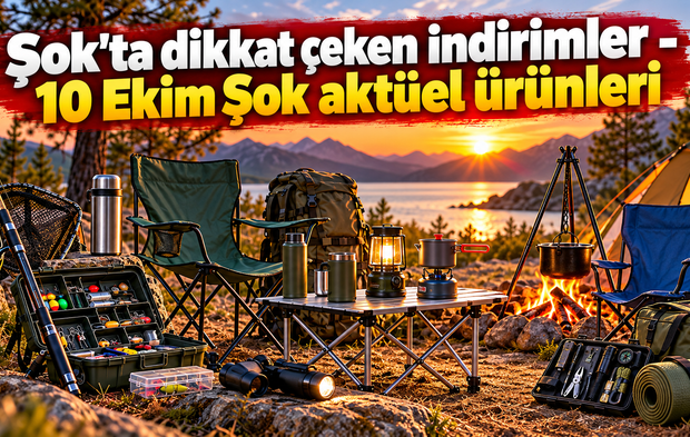 ŞOK 10 Ekim 2026 Aktüel Ürünler Kataloğu| Şok'ta dikkat çeken indirimler |Kamp ürünlerinde şok fiyatlar