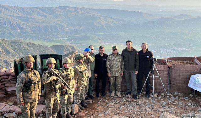 2. Ordu komutanı, Baykar ve Aselsan başkanlarıyla sınır bölgesinde