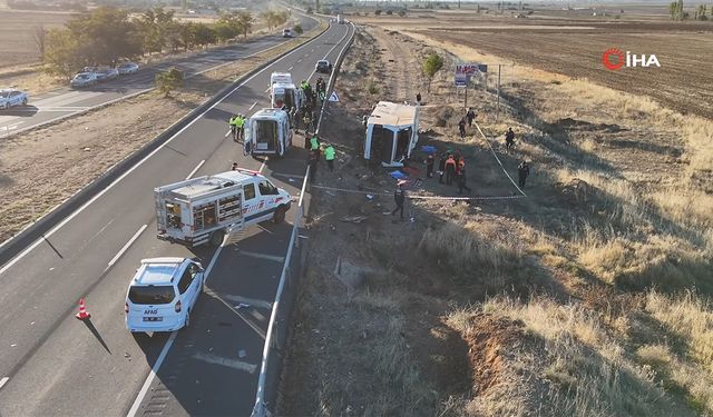 Aksaray'da feci otobüs kazası: 6 ölü, 29 yaralı