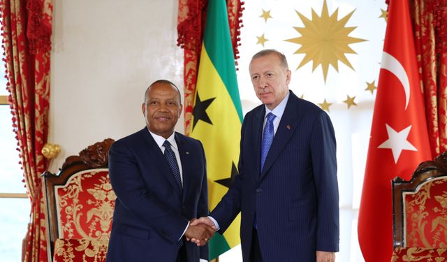 Cumhurbaşkanı Erdoğan, Sao Tome ve Principe Demokratik Cumhuriyeti Başbakanı Patrice Emery Trovoada’yı kabul etti