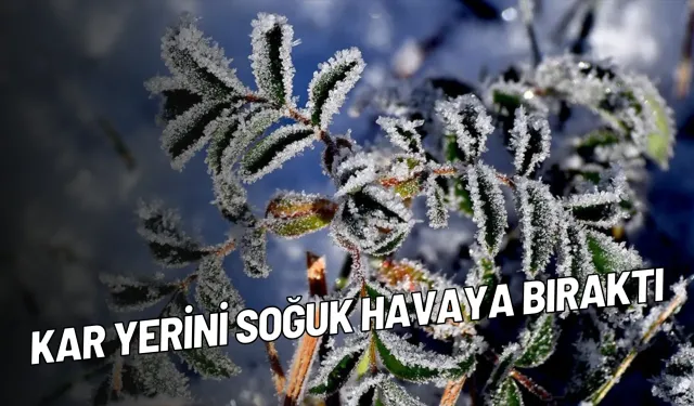 Kar yerini soğuk havaya bıraktı