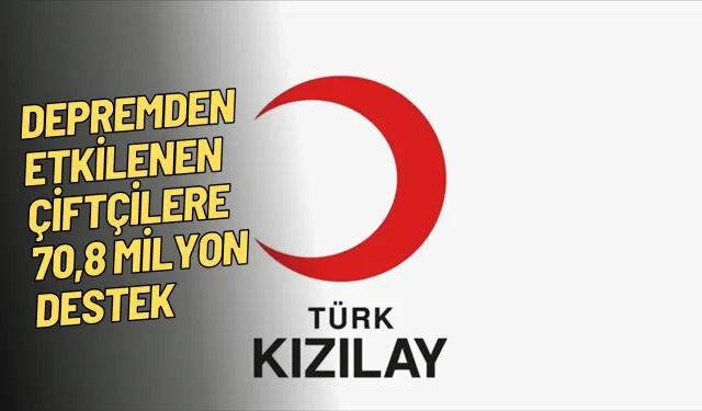 Türk Kızılaydan depremden etkilenen çiftçilere 70,8 milyon destek