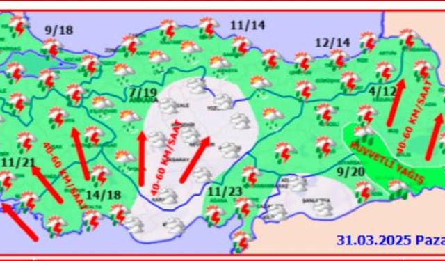 Bayramın 2. Günü Hava Nasıl? 31 Mart Yurtta Hava Durumu
