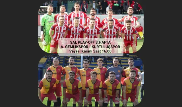 Bursa Süper Amatör Play-Off 3. Hafta: Akran Gemlikspor - İnegöl Kurtuluşspor Bugün Karşılaşıyor