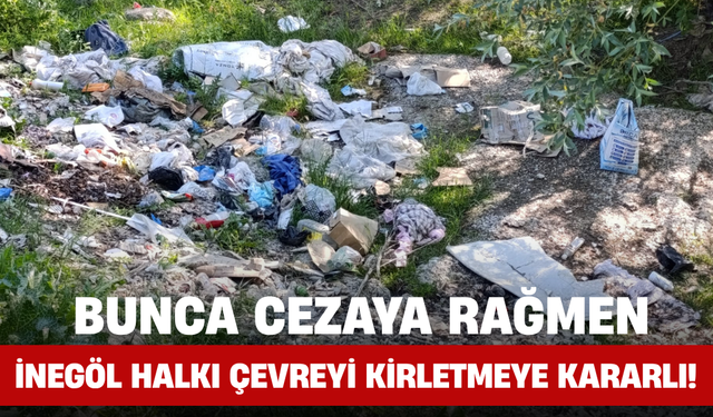 Bunca Cezaya Rağmen İnegöl Halkı Çevreyi Kirletmeye Kararlı!