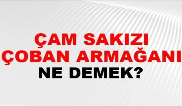 Çam Sakızı Çoban Armağanı Ne Demek? Bu Sözün Hikmeti Nereye Dayanıyor?