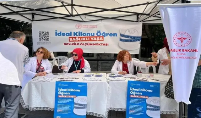'İdeal Kilonu Öğren, Sağlıklı Yaşa' Kampanyası Bursa'da Başarıyla Uygulanıyor