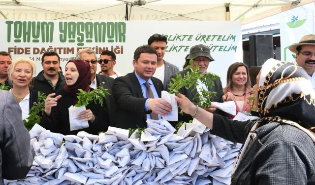 Osmangazi Belediyesi'nin Ücretsiz Fide Dağıtımına Vatandaşlardan Yoğun İlgi