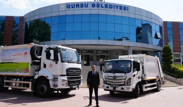 Gürsu Belediyesi, Bakanlıktan Hibe Edilen 2 Aracı Envanterine Kattı