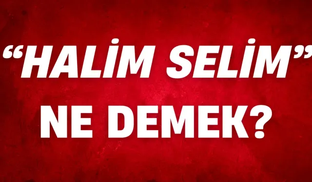 “Halim Selim” Ne Demek? Kimler İçin ve Ne Zaman Kullanılır?