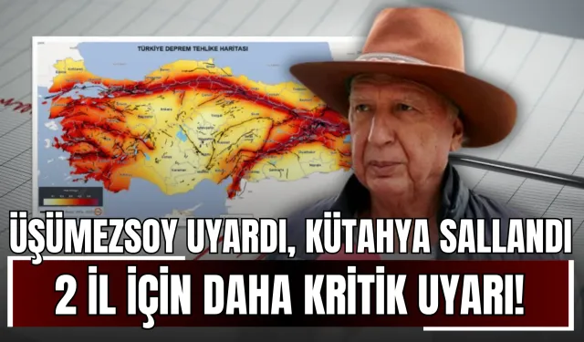 Şener Üşümezsoy Uyardı, Kütahya Sallandı!  2 İl İçin Daha Kritik Uyarı!