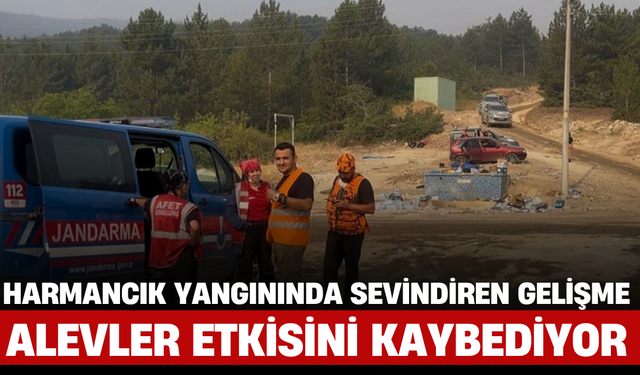 Harmancık Yangınında Sevindiren Gelişme: Alevler Etkisini Kaybediyor