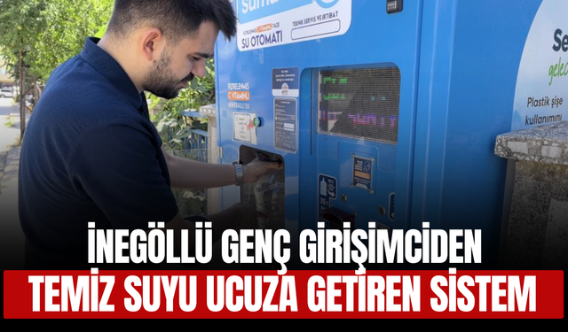 İnegöllü Genç Girişimciden Temiz Suyu Ucuza Getiren Sistem