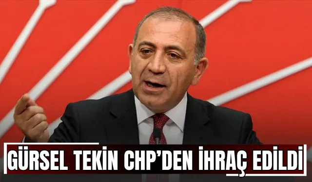 Gürsel Tekin CHP’den ihraç edildi