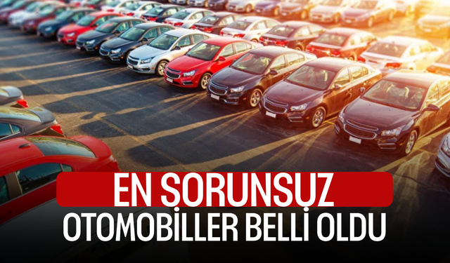 En sorunsuz otomobiller belli oldu