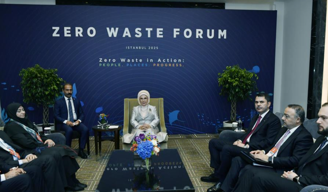Sıfır Atık Forumu'nda Emine Erdoğan’dan önemli görüşmeler