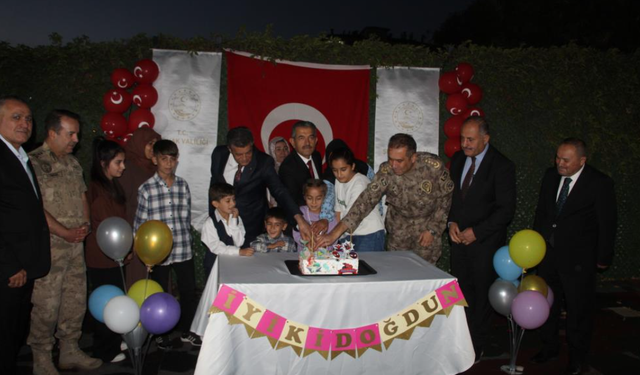 Şırnak'ta şehit çocuklarına doğum günü kutlaması