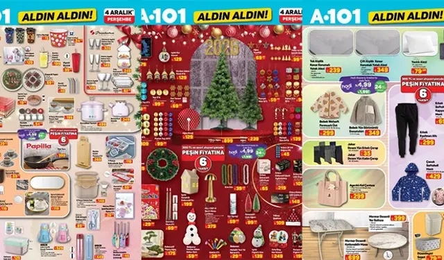 A101 4 Aralık Aldın Aldın! Yılbaşı Ürünleri Raflarda