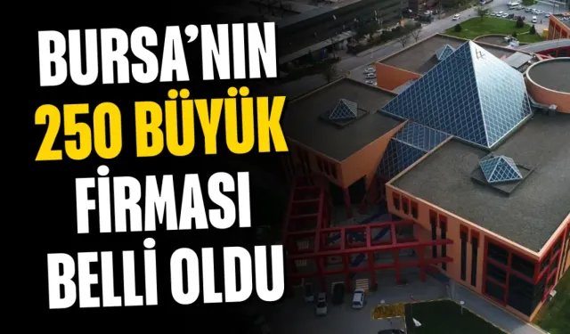 Bursa’nın 250 Büyük Firması Belli Oldu