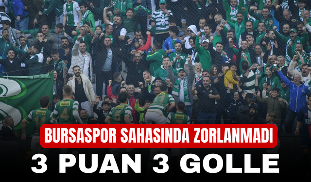 Bursaspor Sahasında Zorlanmadı