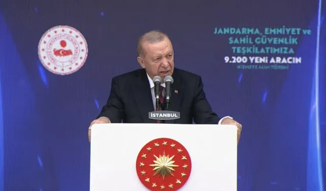 Erdoğan: Güvenlik güçlerimize 9 bin 200 yeni araç teslim edildi