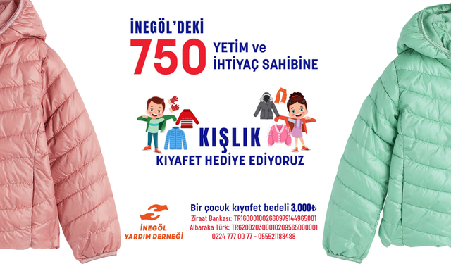 İnegöl Yardım Derneği’nden kışlık kıyafet kampanyası