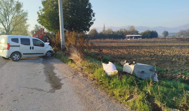 İnegöl Alibeyköy Yolunda Kaza