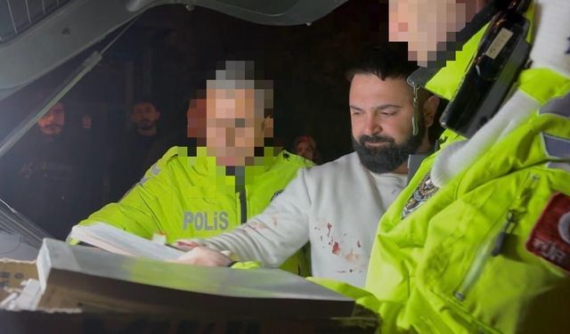 Korku Dolu Anlar! Alkollü Sürücü Hem Kaza Yaptı Hem Polisi Tehdit Etti