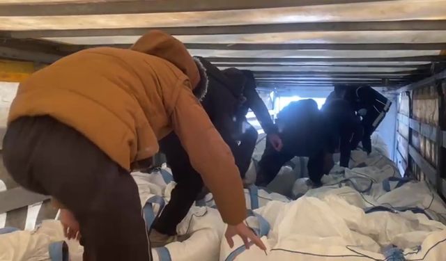 Amasya’da Tırda Saklanan 13 Kaçak Göçmen Yakalandı