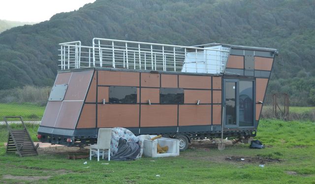 Bursa'da çalınan tiny house bulundu, şüpheli tutuklandı