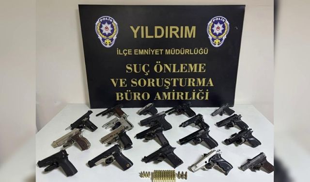 Bursa’da kaçak silah atölyesine baskın!