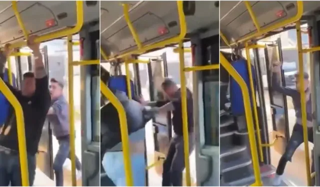 Bursa'da Otobüste Çıkan Kavga Satırla Bastı