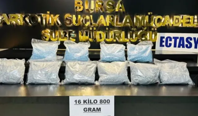 Bursa’da uyuşturucu operasyonunda 51 bin hap ele geçirildi