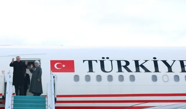 Cumhurbaşkanı Erdoğan, Türkmenistan'a gitti