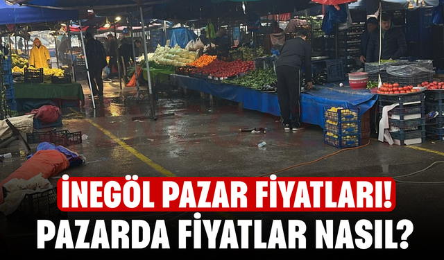 İnegöl pazar fiyatları! Pazarda fiyatlar nasıl?