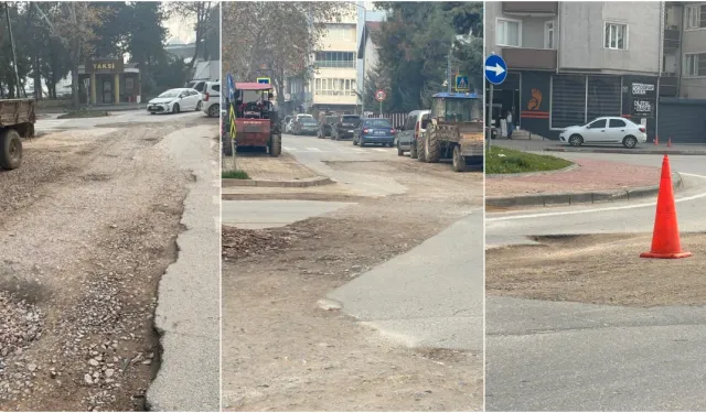 İnegöl Yollardaki Çukurlardan Bıktı!