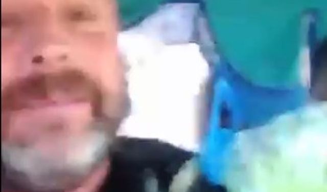 Belediye önünde kendini ateşe verdi