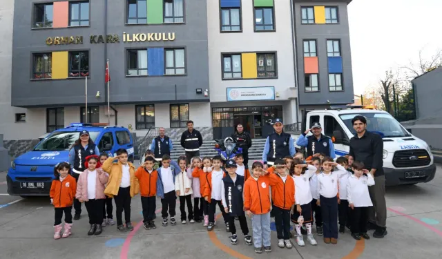 Osmangazi’de Miniklere Zabıta Görevleri Uygulamalı Anlatıldı