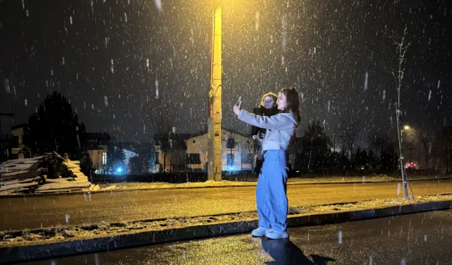 Safranbolu'nun yüksek kesimlerine kar düştü