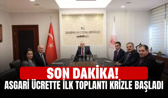 Son dakika! Asgari ücrette ilk toplantı krizle başladı