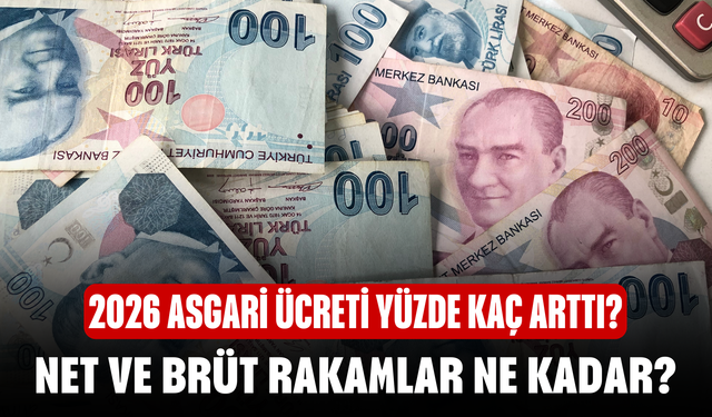2026 Asgari Ücreti Yüzde Kaç Arttı? Net ve Brüt Rakamlar Ne Kadar?