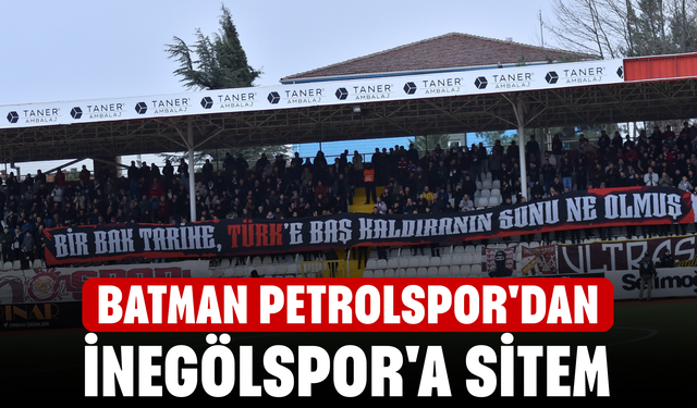 Batman Petrolspor'dan İnegölspor'a sitem