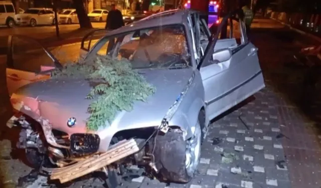 Bursa'da Otomobil Ağaca Çarptı: 2 Ağır Yaralı