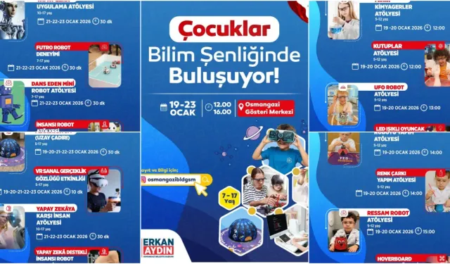 Bursa'da teknoloji rüzgarı esecek: Bilim Şenliği başlıyor!