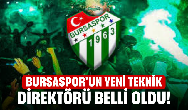 Bursaspor'un yeni teknik direktörü belli oldu!
